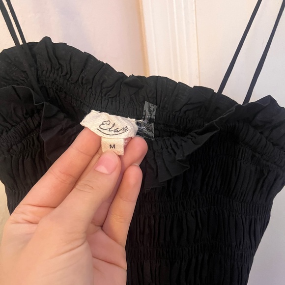 Black ruffle maxi dress - Picture 3 of 3